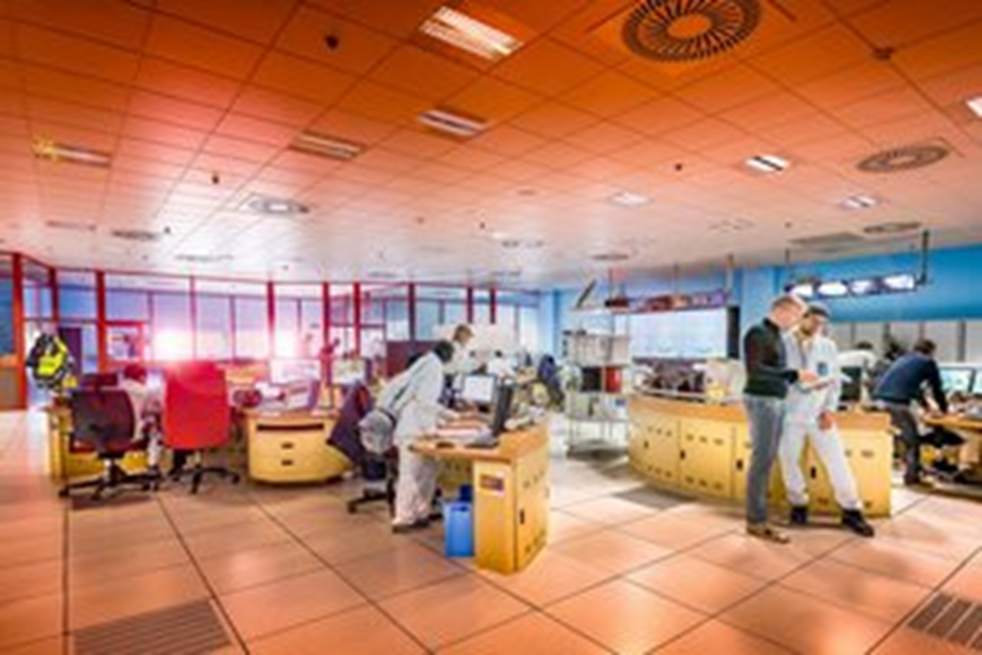 Salle de conduite de l'usine d'enrichissement Georges Besse II Nord (GB II), Tricastin