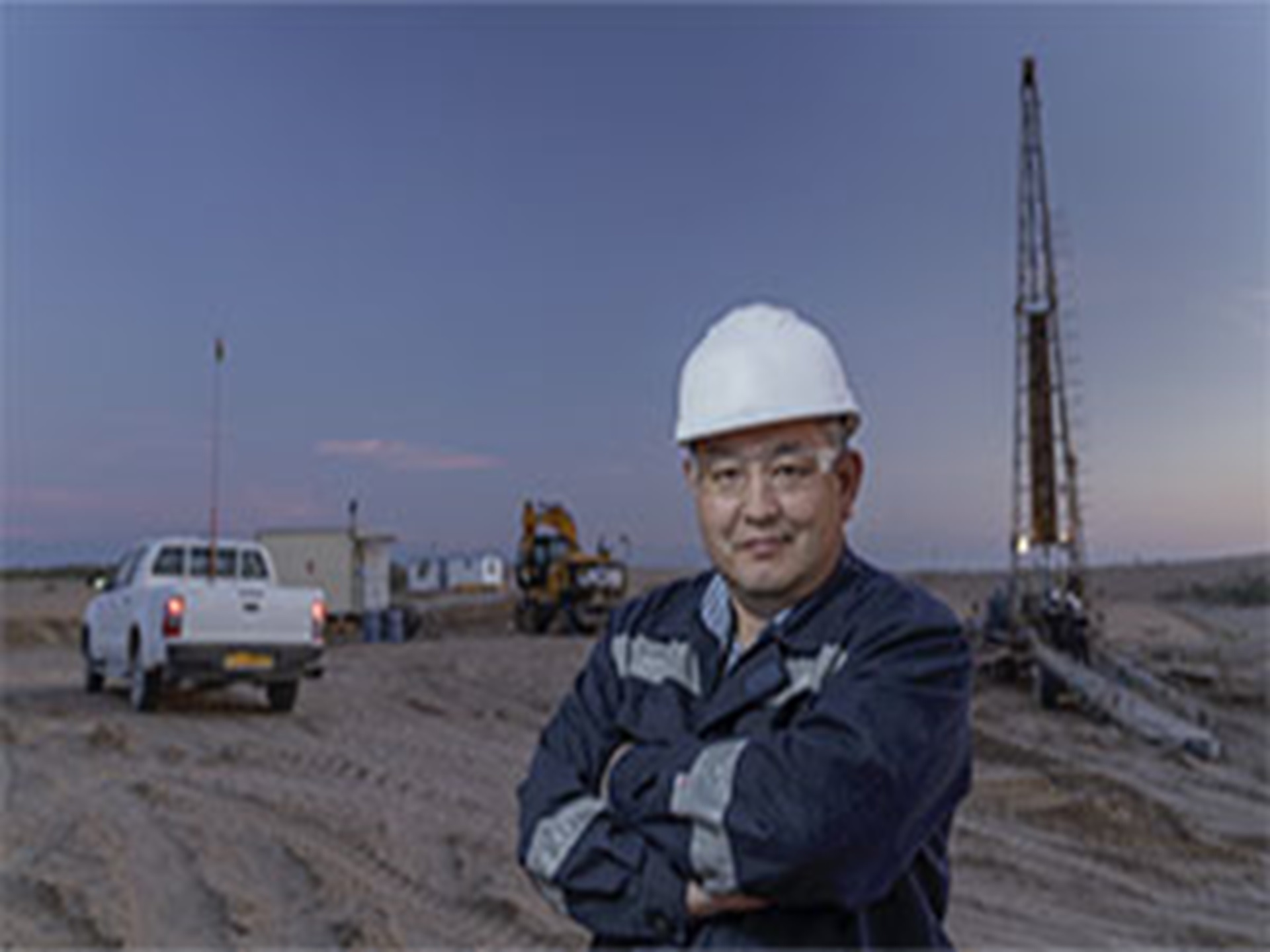 Mining extraction. Site of Muyunkum, Kazakhstan.